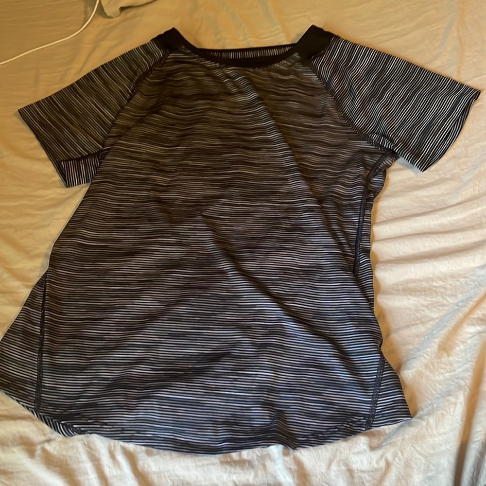Grey striped t-shirt